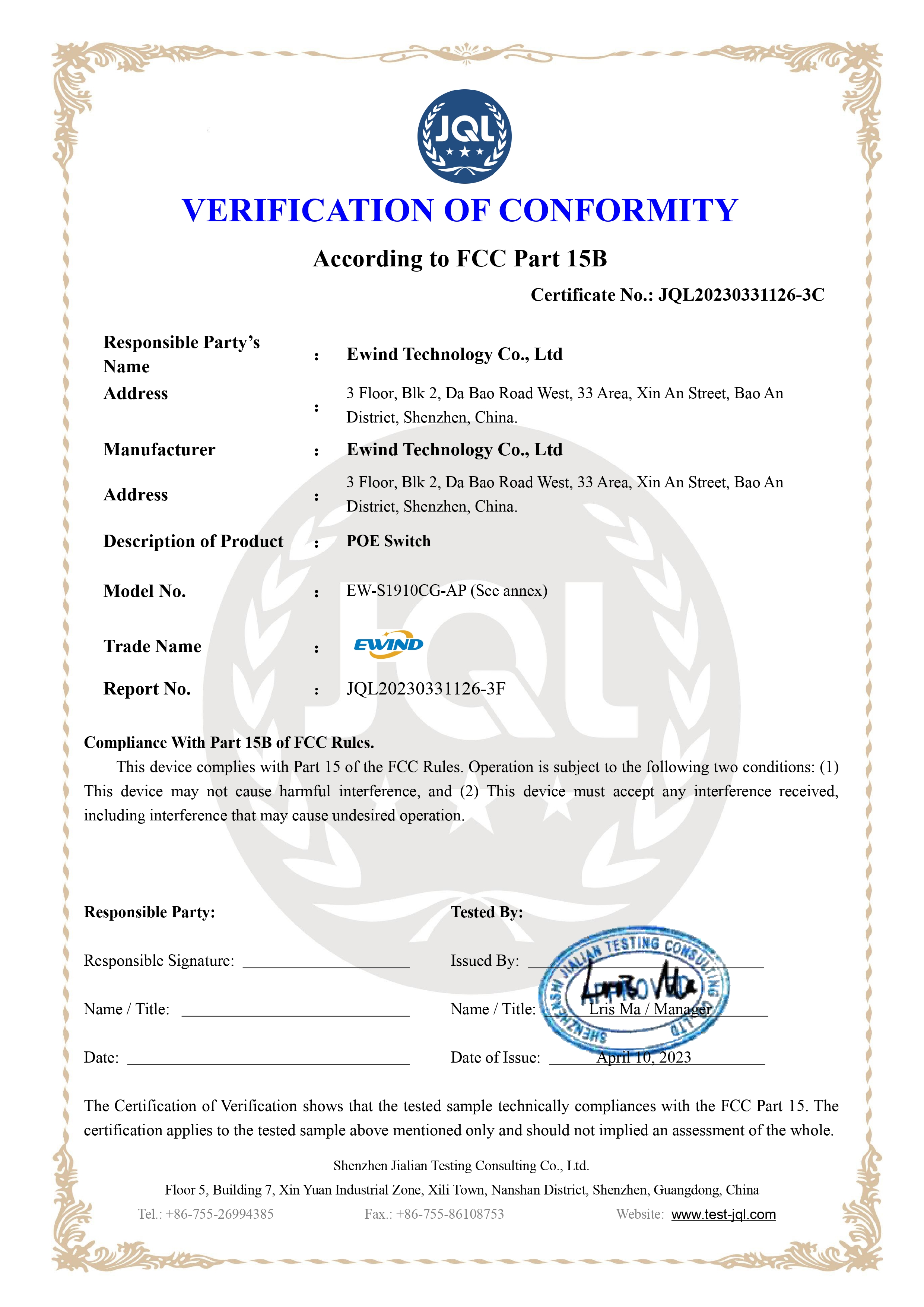 Certificate 6